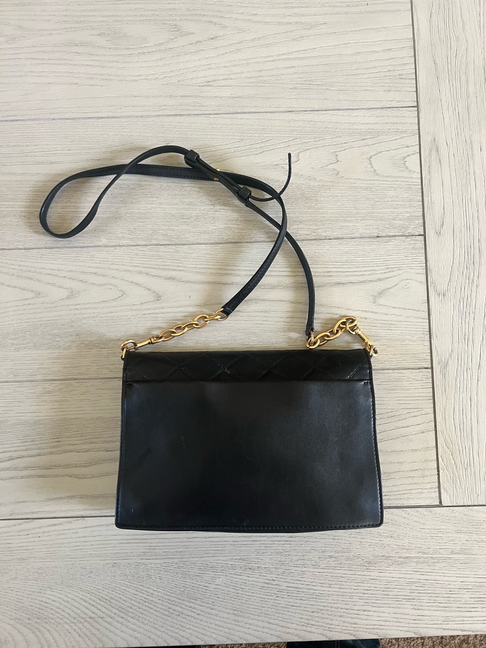 Tory Burch Fleming Quilted Convertible Shoulder Bag - Black - Picture 3 of 13